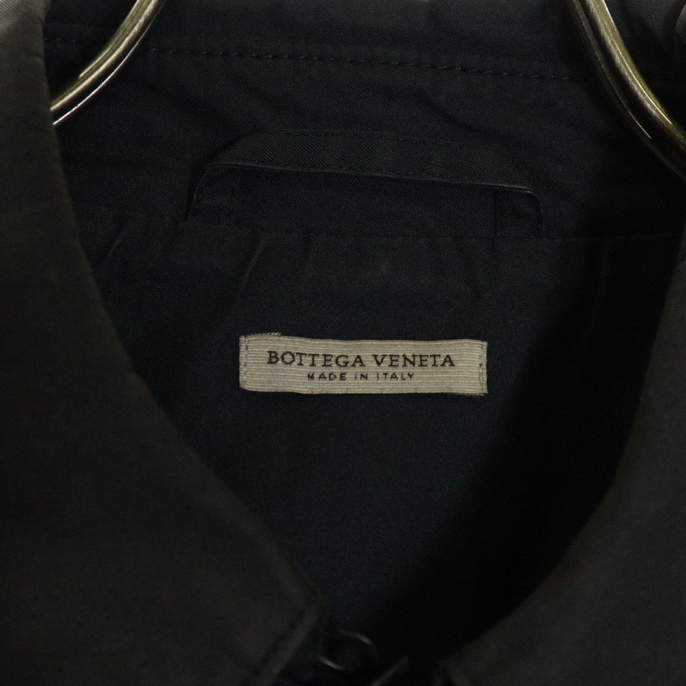BOTTEGA VENETA(ボッテガヴェネタ) コットン ステンカラーコート ブラック 307868 VAQ82