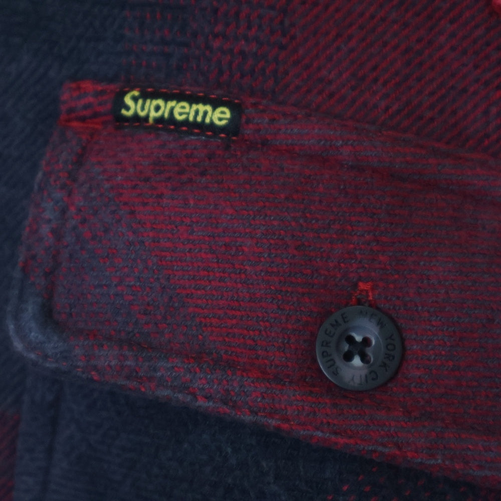 SUPREME(シュプリーム) 25SS Quilted Lined Hooded Flannel Shirt キルティングライナーフードフランネルシャツ レッド