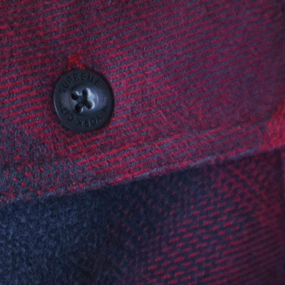 SUPREME(シュプリーム) 25SS Quilted Lined Hooded Flannel Shirt キルティングライナーフードフランネルシャツ レッド