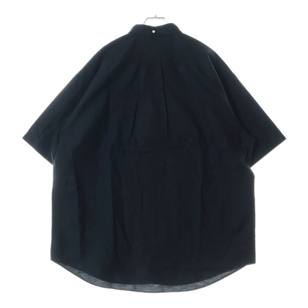 SUPREME(シュプリーム) 23AW Loose Fit Oxford shirt フロントエンブロイダリー ルーズフィット オックスフォード 半袖シャツ ブラック