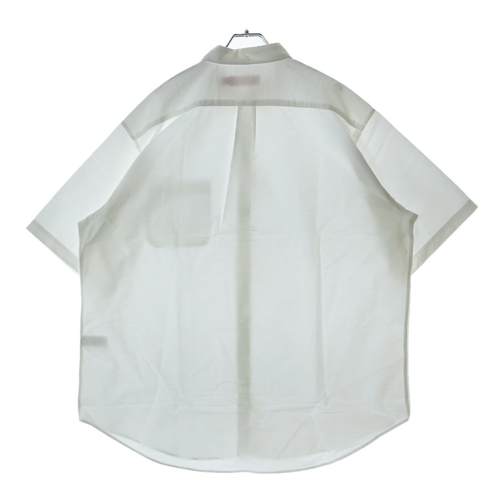 SUPREME(シュプリーム) 24SS Loose Fit S/S Oxford shirt フロントエンブロイダリー ルーズフィット オックスフォード 長袖シャツ ホワイト