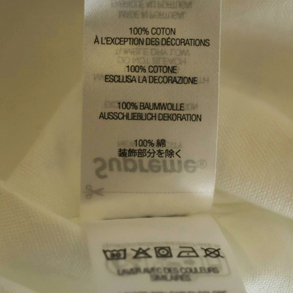 SUPREME(シュプリーム) 24SS Loose Fit S/S Oxford shirt フロントエンブロイダリー ルーズフィット オックスフォード 長袖シャツ ホワイト