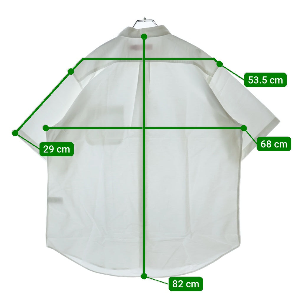 SUPREME(シュプリーム) 24SS Loose Fit S/S Oxford shirt フロントエンブロイダリー ルーズフィット オックスフォード 長袖シャツ ホワイト
