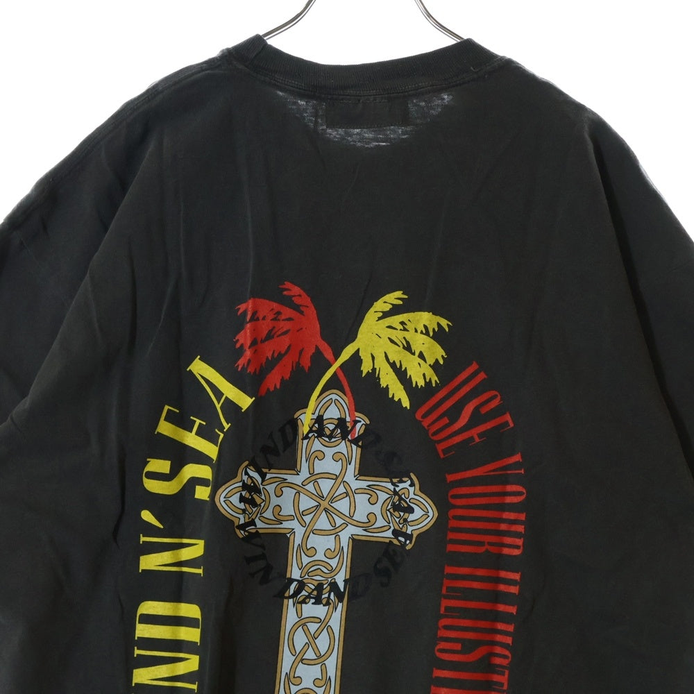 WIND AND SEA(ウィンダンシー) THRASH HERITAGE MICHELLE S/S TEE スラッシュヘリテージ ミッシェル ウォッシュ加工 半袖Tシャツ WDS-O-BND3-24-Q3-CS-05