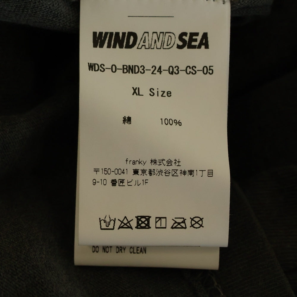 WIND AND SEA(ウィンダンシー) THRASH HERITAGE MICHELLE S/S TEE スラッシュヘリテージ ミッシェル ウォッシュ加工 半袖Tシャツ WDS-O-BND3-24-Q3-CS-05