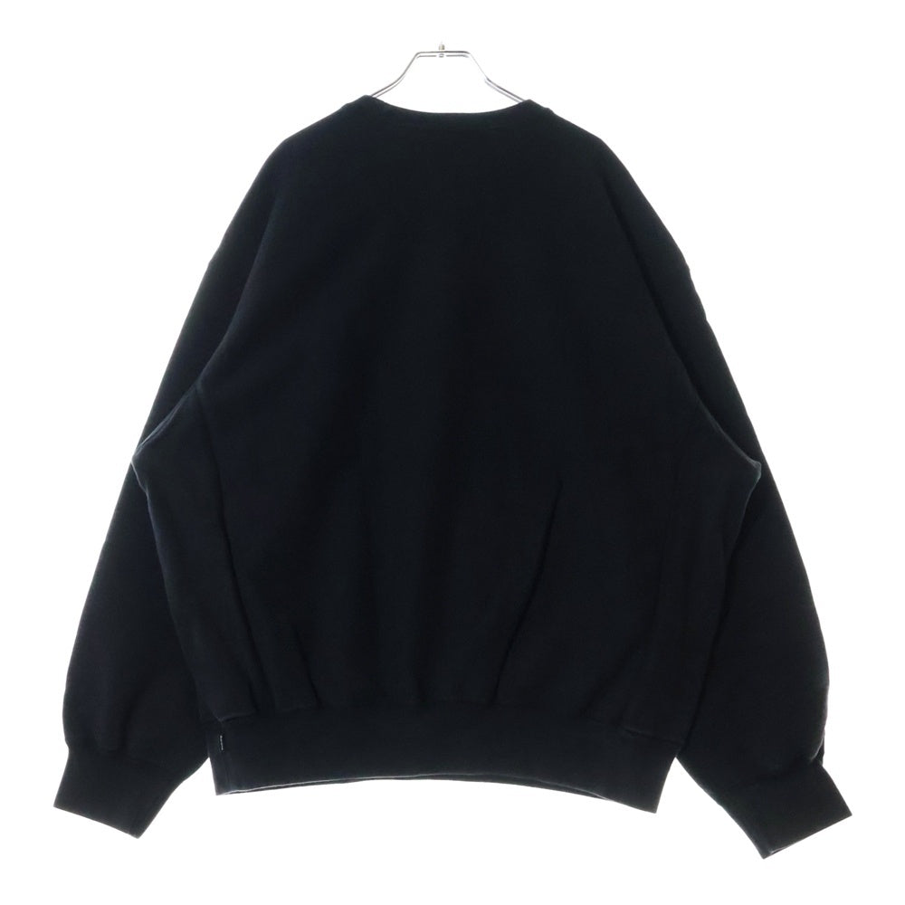 SUPREME(シュプリーム) 25SS Washed Box Logo Crewneck ウォッシュド ボックスロゴクルーネックスウェットトレーナー ブラック