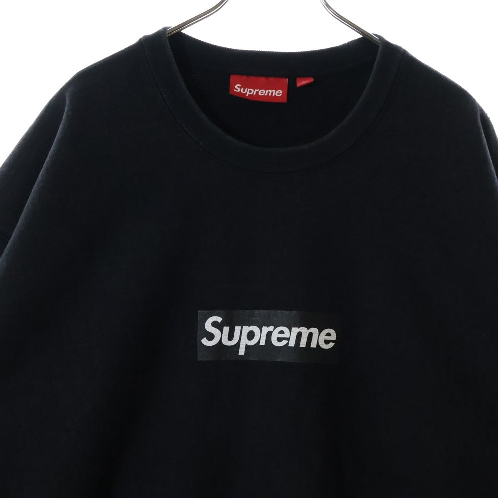SUPREME(シュプリーム) 25SS Washed Box Logo Crewneck ウォッシュド ボックスロゴクルーネックスウェットトレーナー ブラック