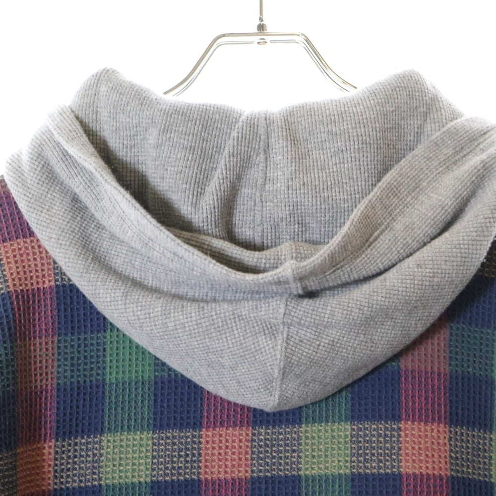 SUPREME(シュプリーム) 24AW Waffle Plaid Hooded Shirt ワッフルプレイドフードシャツ マルチ