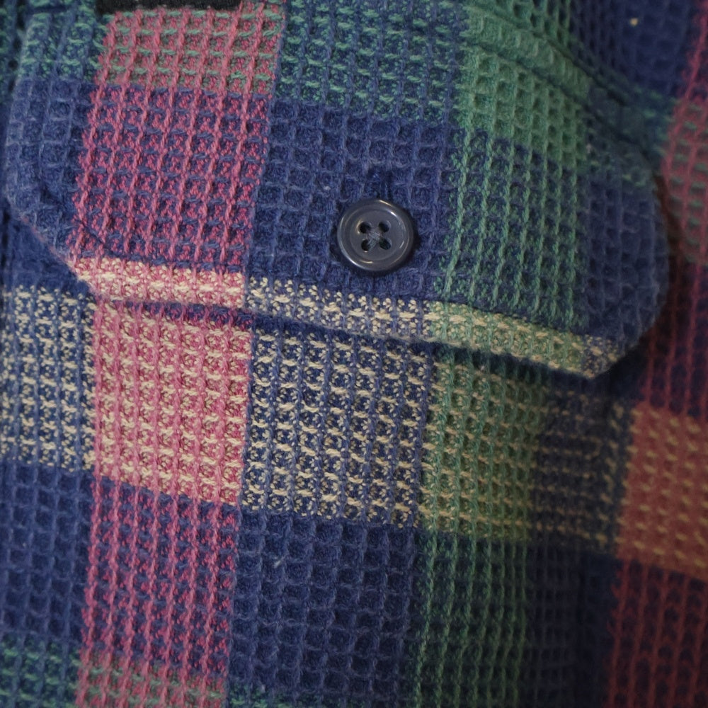 SUPREME(シュプリーム) 24AW Waffle Plaid Hooded Shirt ワッフルプレイドフードシャツ マルチ