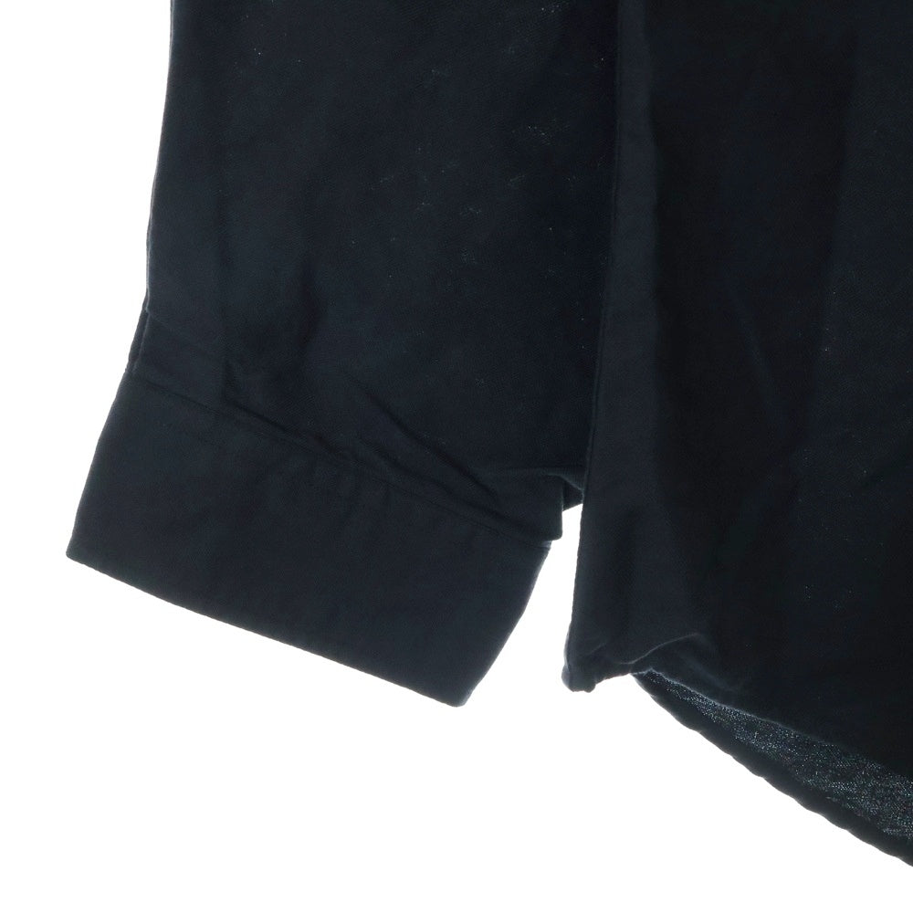 SUPREME(シュプリーム) 24SS Loose Fit S/S Oxford shirt フロントエンブロイダリー ルーズフィット オックスフォード 長袖シャツ ブラック