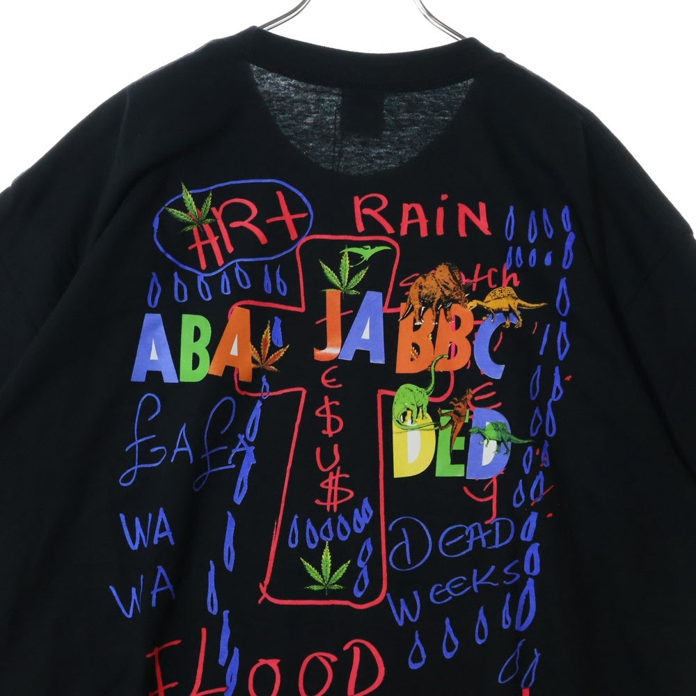 SUPREME(シュプリーム) 24AW× Martine Rose Lee Scratch Perry Tee マーティンローズ リー スクラッチ ペリー クルーネック半袖Tシャツ カットソー ブラック