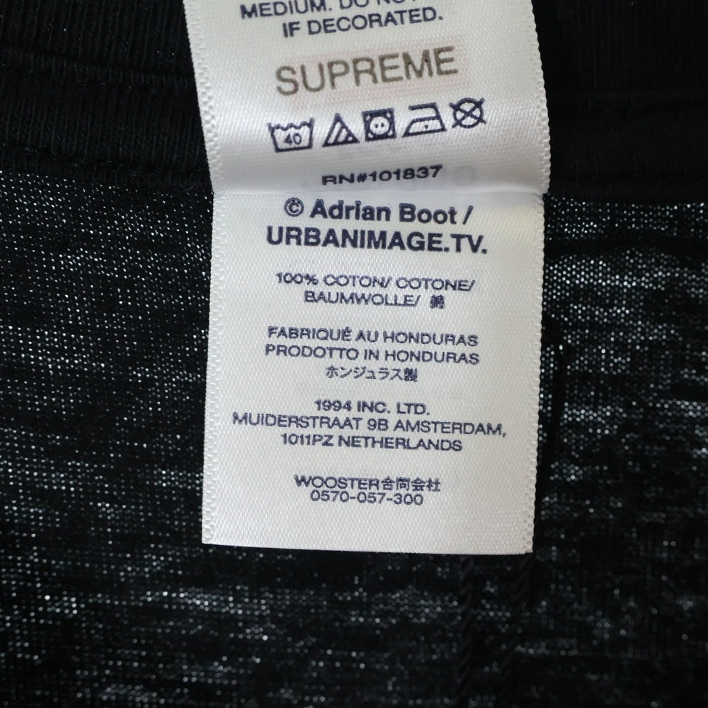 SUPREME(シュプリーム) 24AW× Martine Rose Lee Scratch Perry Tee マーティンローズ リー スクラッチ ペリー クルーネック半袖Tシャツ カットソー ブラック