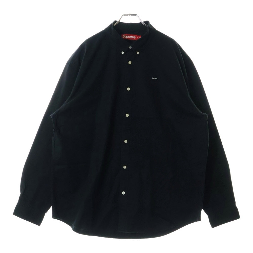 SUPREME(シュプリーム) 24AW Small Box Shirt スモールボックスロゴ ボタンダウン 長袖シャツ ブラック
