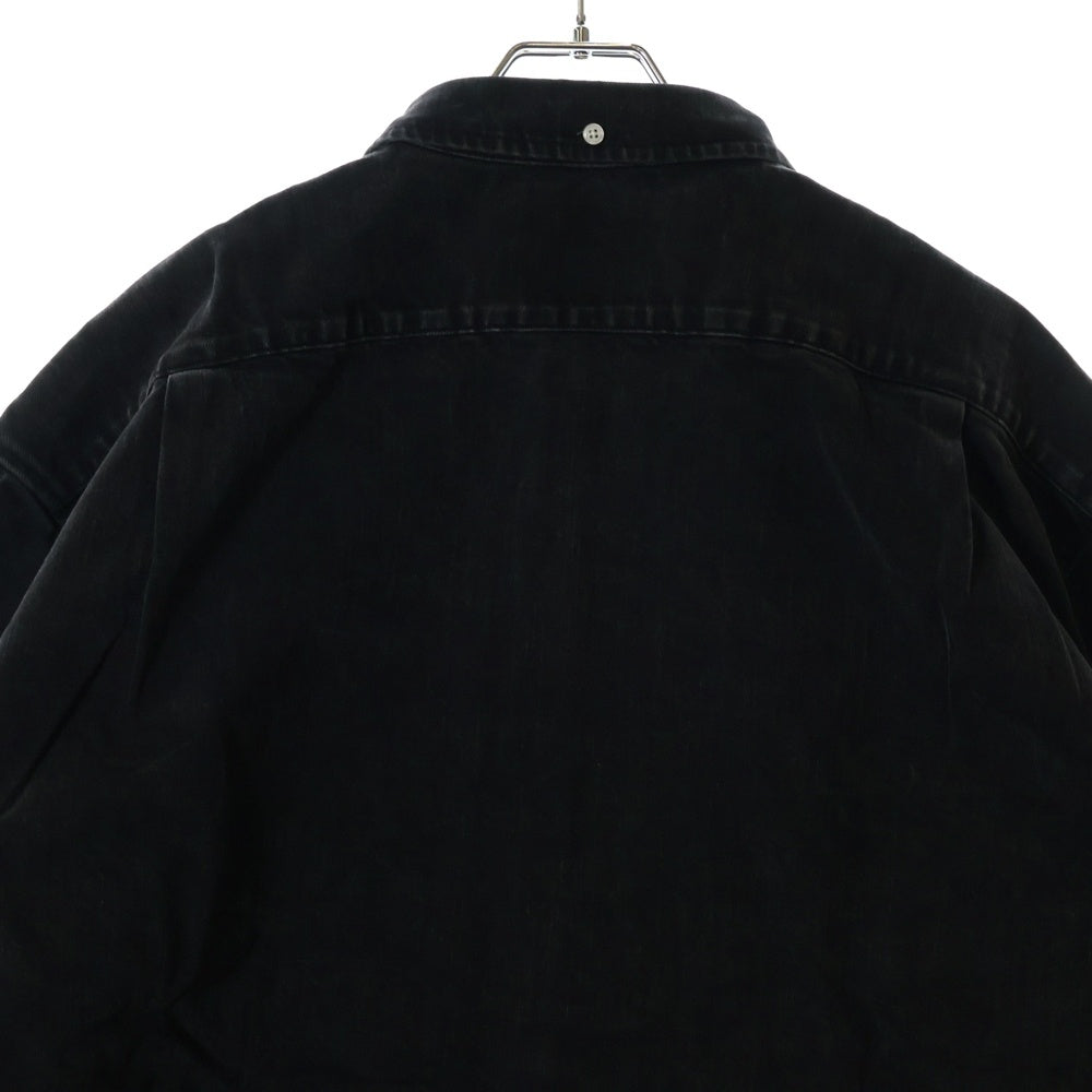 SUPREME(シュプリーム) 24SS Small Box Shirt スモールボックスロゴ ボタンダウン ウォッシュ加工 長袖シャツ ブラック