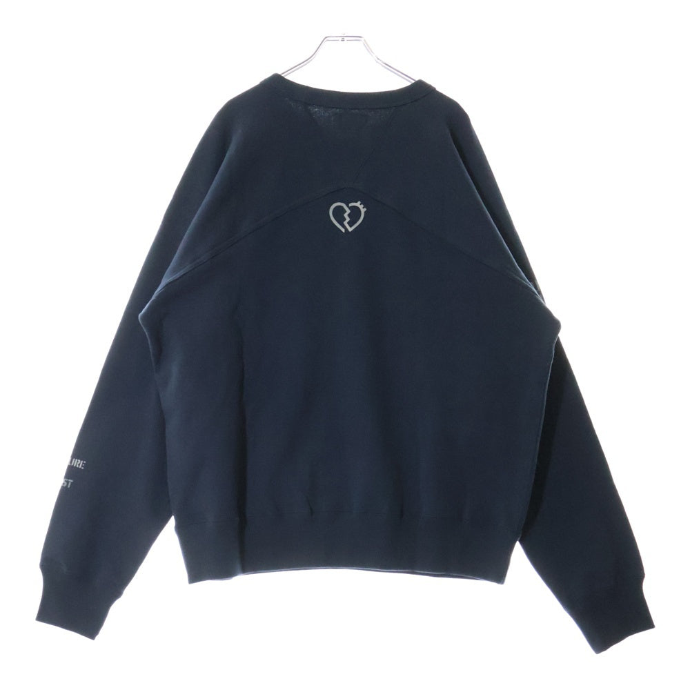 HUMAN MADE(ヒューマンメイド) 24AW Crewneck Sweatshirt クルーネック スウェットトレーナー ネイビー HM28CS008