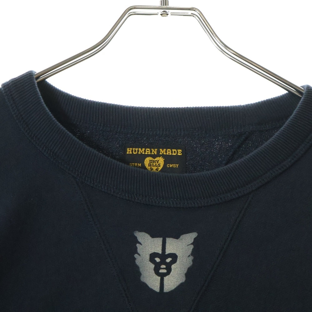 HUMAN MADE(ヒューマンメイド) 24AW Crewneck Sweatshirt クルーネック スウェットトレーナー ネイビー HM28CS008
