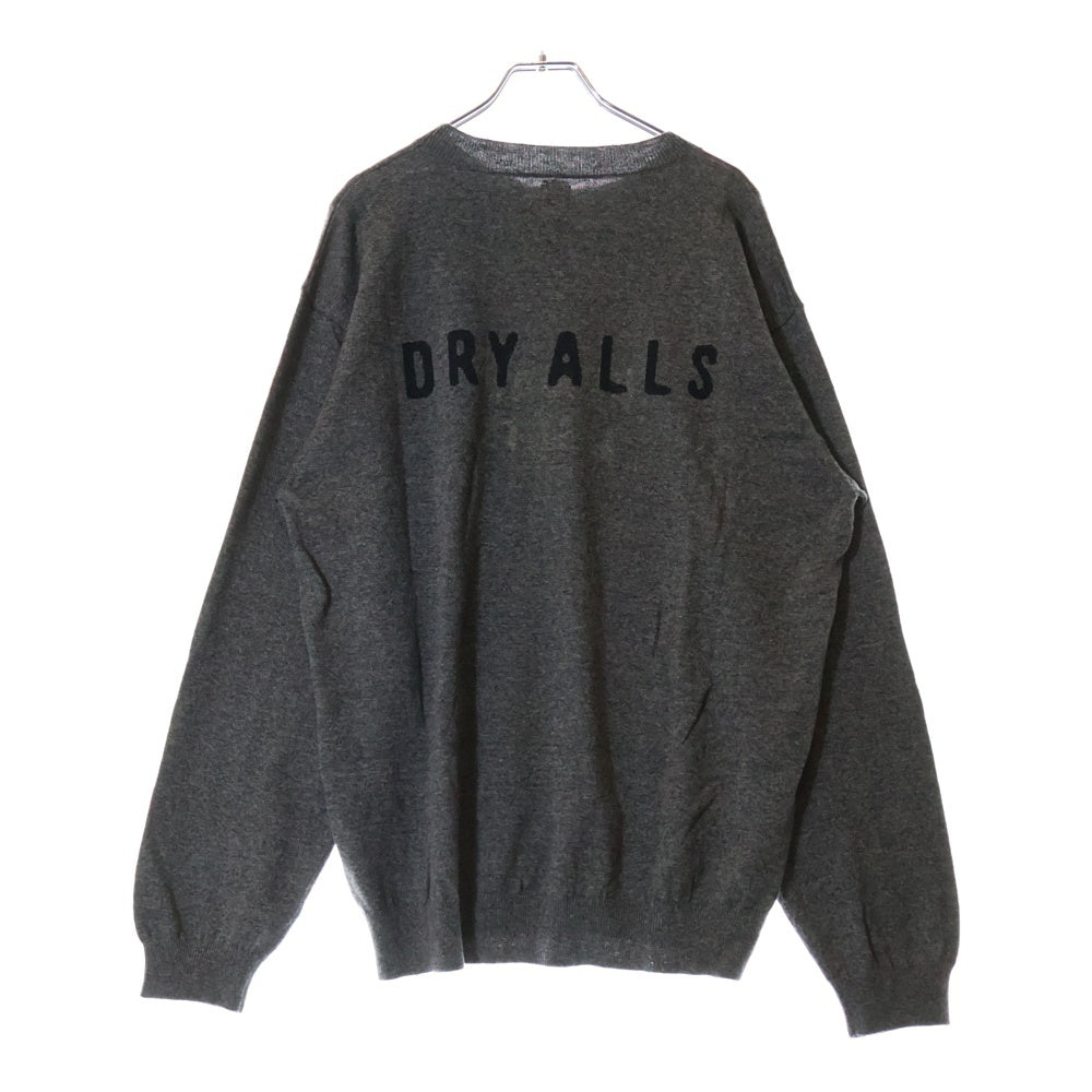 HUMAN MADE(ヒューマンメイド) 22AW HEART L/S KNIT SWEATER ハートロゴ コットン ウール ニット セーター グレー