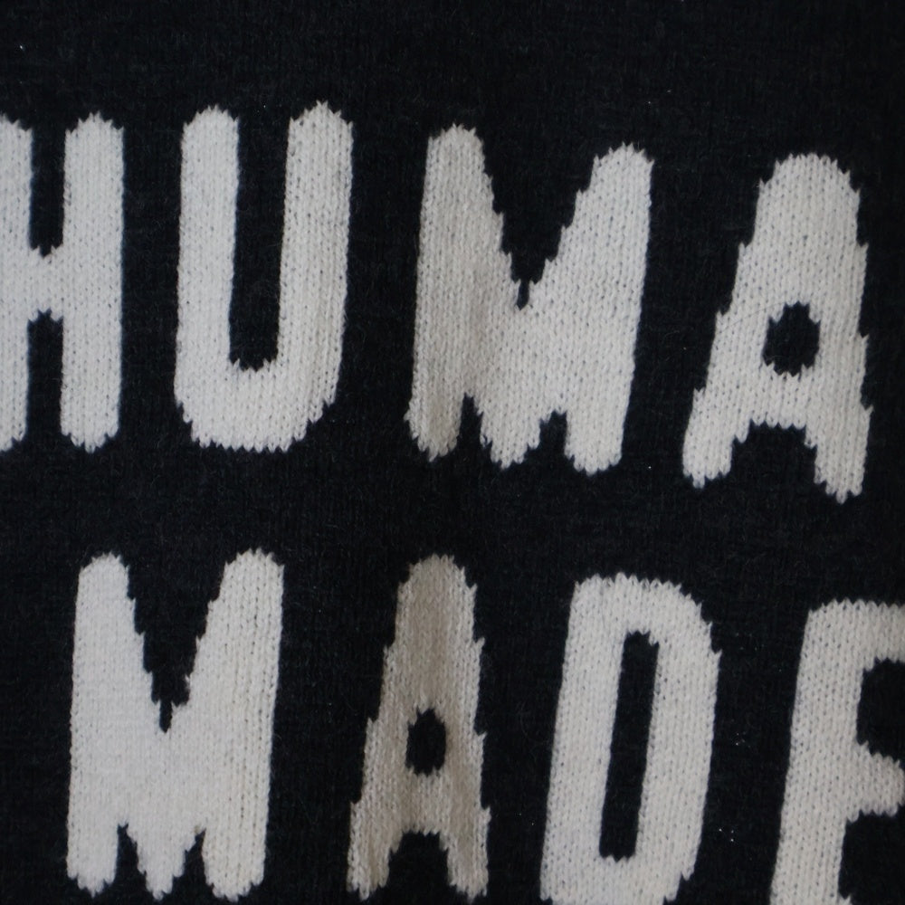 HUMAN MADE(ヒューマンメイド) 22AW HEART L/S KNIT SWEATER ハートロゴ コットン ウール ニット セーター グレー
