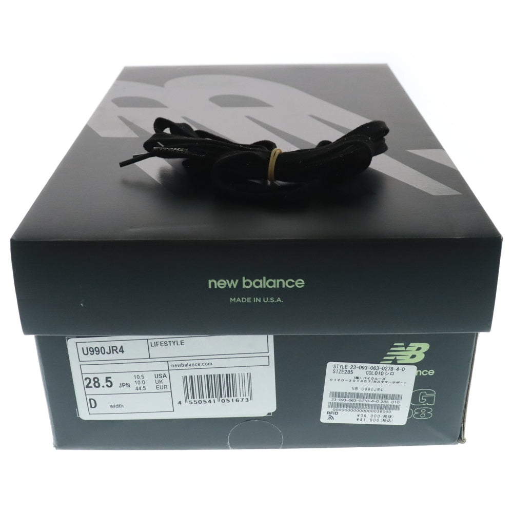 New Balance(ニューバランス) ×JOE FRESHGOODS U990JR4 990V4 INTRO ジョーフレッシュグッズ イントロ ローカットスニーカー ブラック/ホワイト US10.5/28.5cm