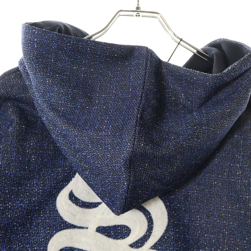 WIND AND SEA(ウィンダンシー) ×NAS GRAPHIC PARKA ナズ グラフィック プルオーバーパーカー ニットフーディ ブルー WDS-C-NAS-24-Q1-CS-01