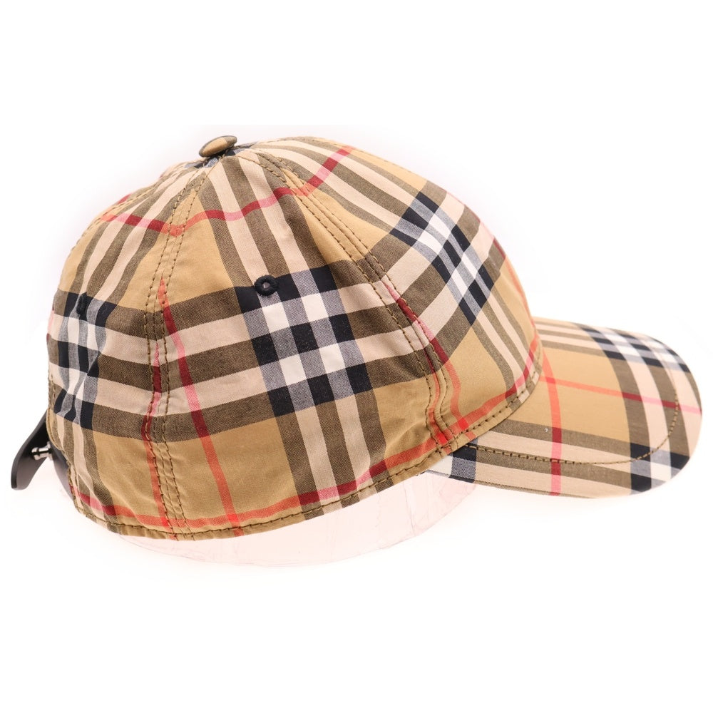 BURBERRY(バーバリー) ノヴァチェック 6パネル コットン ベースボールキャップ 帽子 ベージュ 4073689