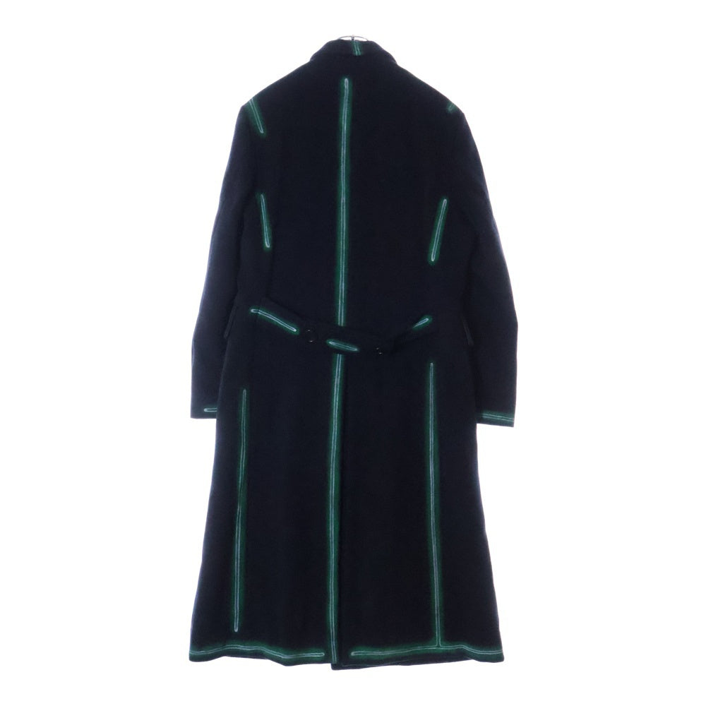 MASU(エムエーエスユー) 23AW ELECTRICAL CHESTER COAT エレクトリカル ウール チェスターコート ブラック/グリーン