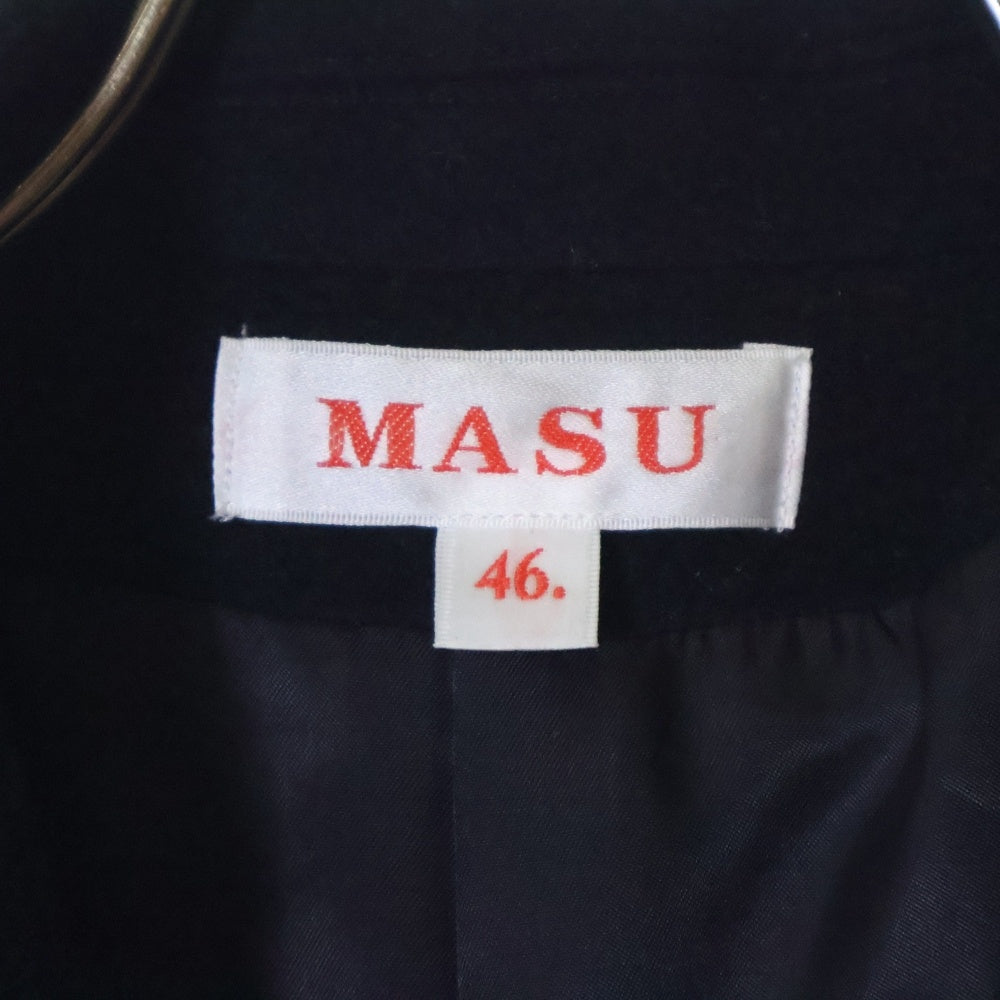 MASU(エムエーエスユー) 23AW ELECTRICAL CHESTER COAT エレクトリカル ウール チェスターコート ブラック/グリーン