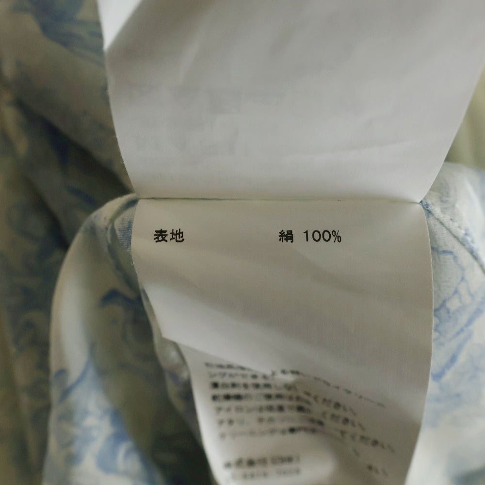 MASU(エムエーエスユー) 23AW COMIC TOILE DE JOUY FRILL SHIRTS コミック トワル デロングスリーブ 長袖フリルシャツ ライトブルー MFFW-SH0423