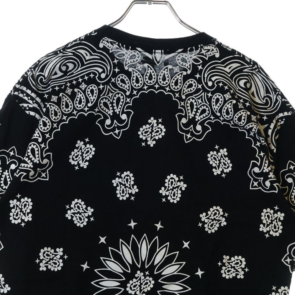 SUPREME(シュプリーム) 22AW ×Hanes Bandana Tagless Tee ヘインズ バンダナ クルーネック 半袖Tシャツ カットソー ブラック