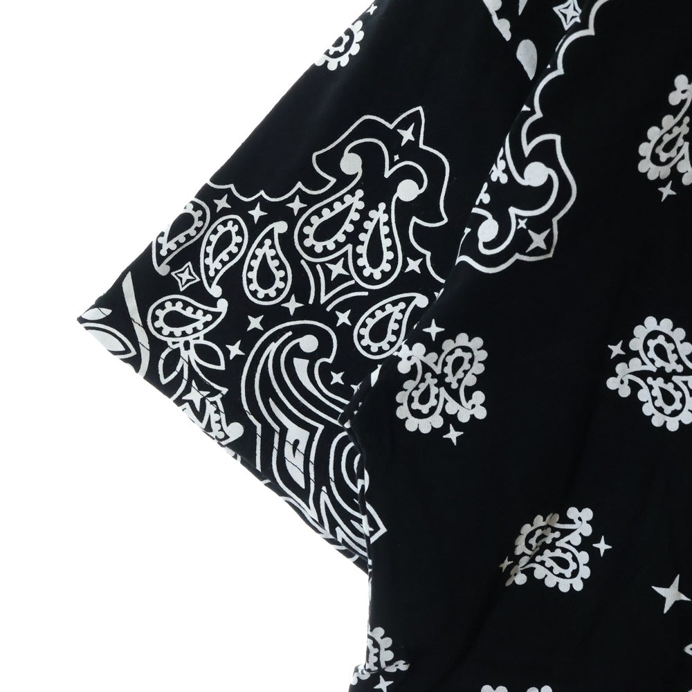 SUPREME(シュプリーム) 22AW ×Hanes Bandana Tagless Tee ヘインズ バンダナ クルーネック 半袖Tシャツ カットソー ブラック