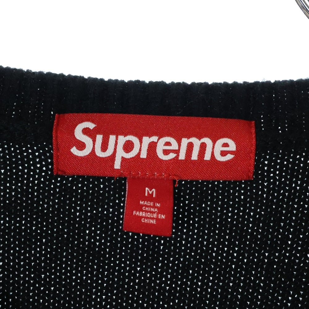SUPREME(シュプリーム) 23AW Pilled Sweater パイルド スウェットクルーネック ニットセーター ブラック