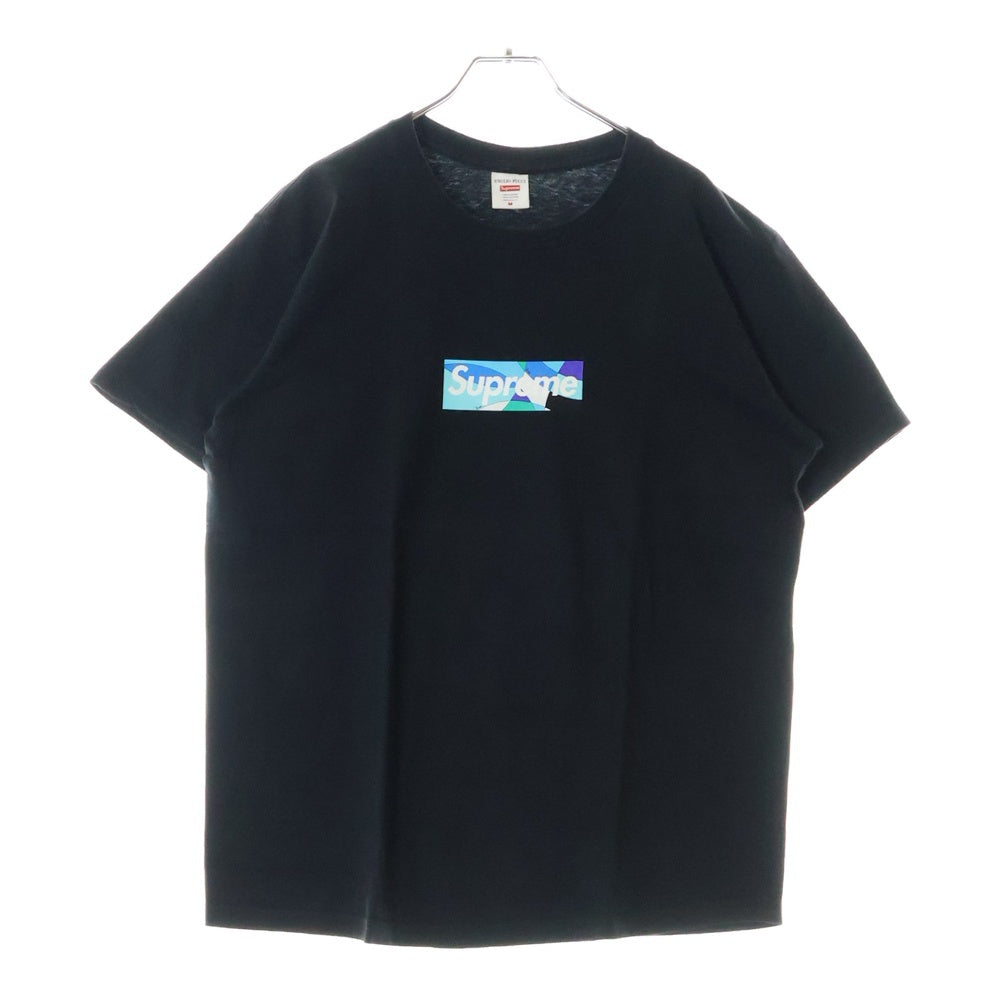 SUPREME(シュプリーム) 21SS ×Emilio Pucci Box Logo Tee エミリオプッチ ボックスロゴプリント 半袖Tシャツ カットソー ブラック