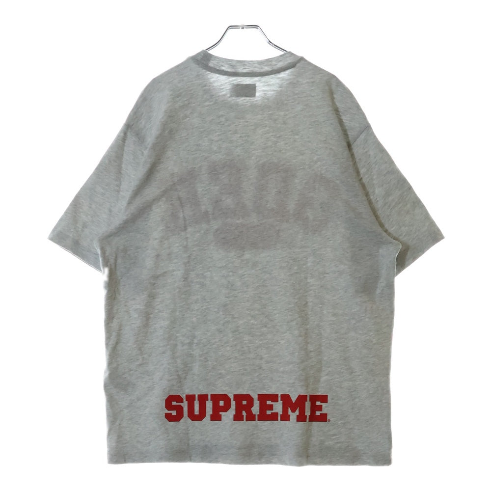 SUPREME(シュプリーム) 25SS ×GOODENOUGH S/S Tee グッドイナフ カレッジロゴ クルーネック 半袖Tシャツカットソー グレー