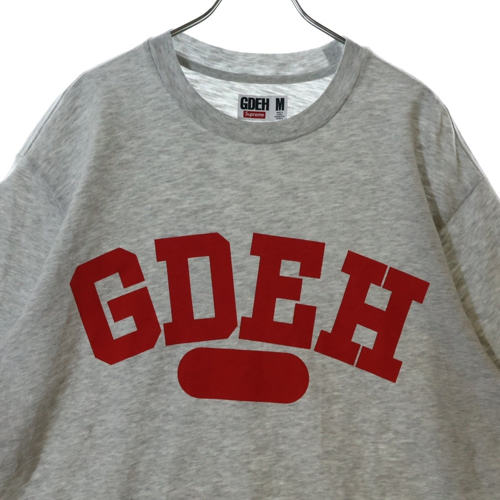 SUPREME(シュプリーム) 25SS ×GOODENOUGH S/S Tee グッドイナフ カレッジロゴ クルーネック 半袖Tシャツカットソー グレー