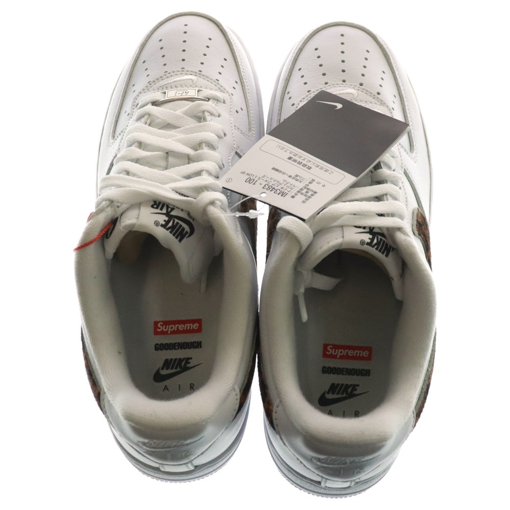 NIKE(ナイキ) 25SS ×GOODENOUGH ×SUPREME AIR FORCE 1 LOW SP グッドイナフ シュプリーム エアフォース 1 ローカットスニーカー ホワイト US8/26cm IM3483-100