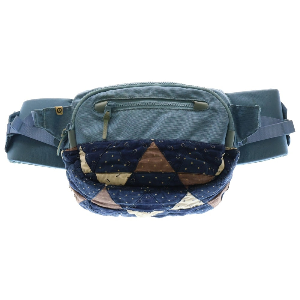 VISVIM(ヴィスヴィム) パッチワーク ウエストバッグ ボディバッグ ブルー