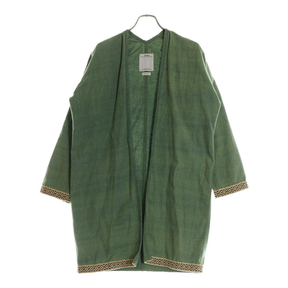 VISVIM(ヴィスヴィム) 16SS SANJURO COAT SILK ROAD シルクロード サンジュウロウ コート グリーン 0116205013020
