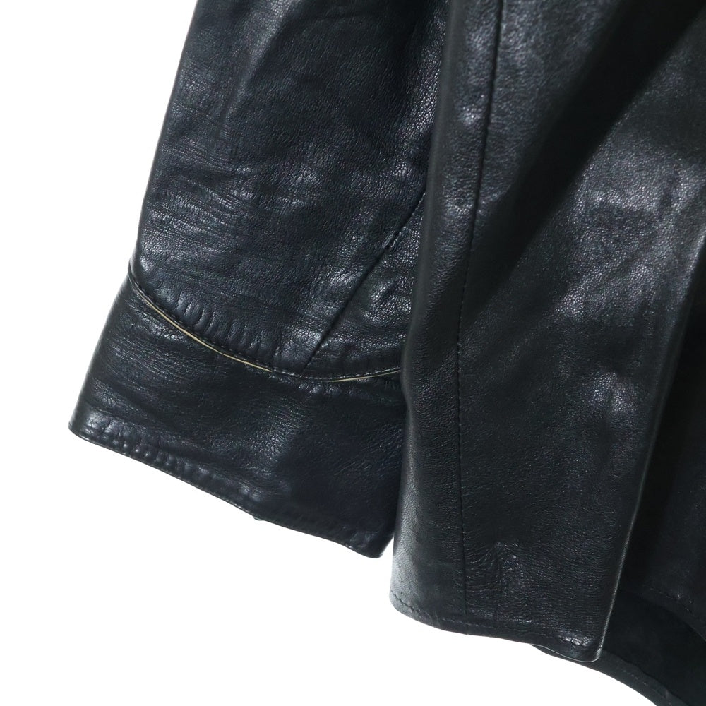 CHROME HEARTS(クロムハーツ) WESTN レザーウエスタン 長袖シャツ ブラック