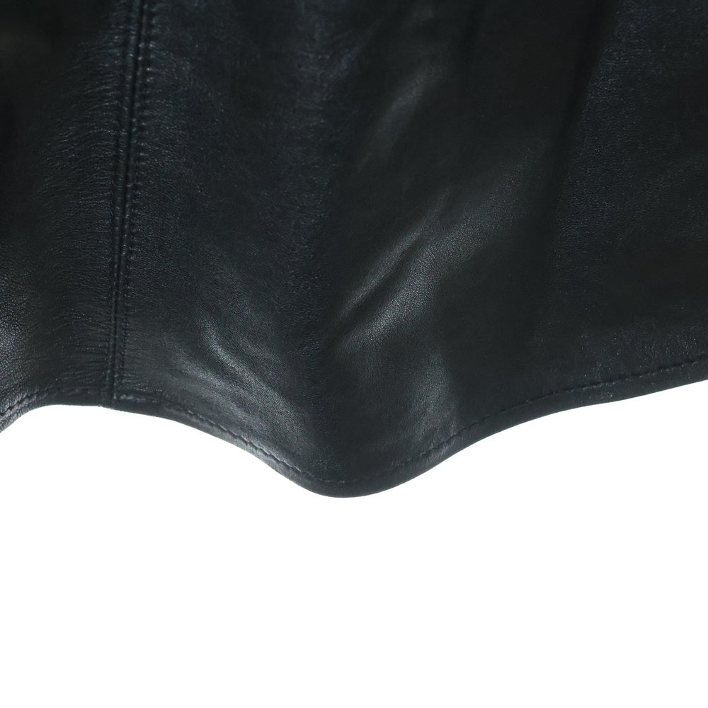 CHROME HEARTS(クロムハーツ) WESTN レザーウエスタン 長袖シャツ ブラック