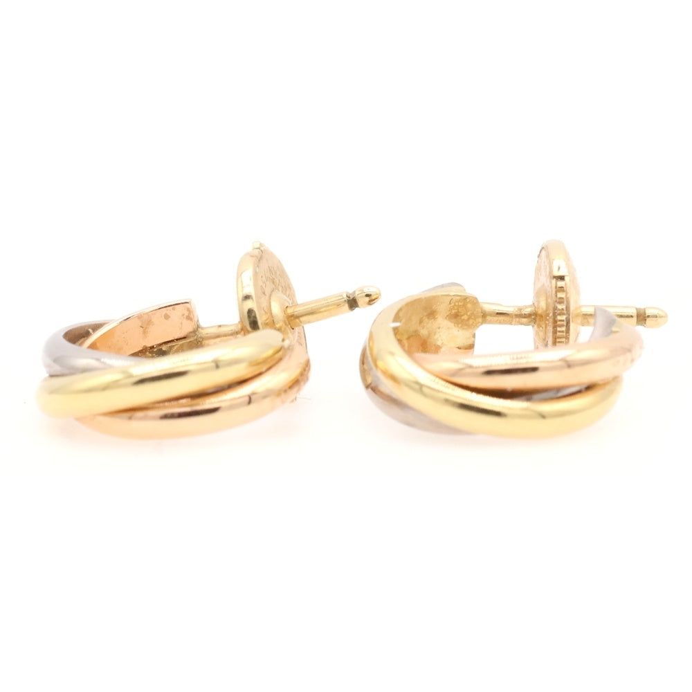 Cartier(カルティエ) K18YG WG PG トリニティ ゴールドピアス