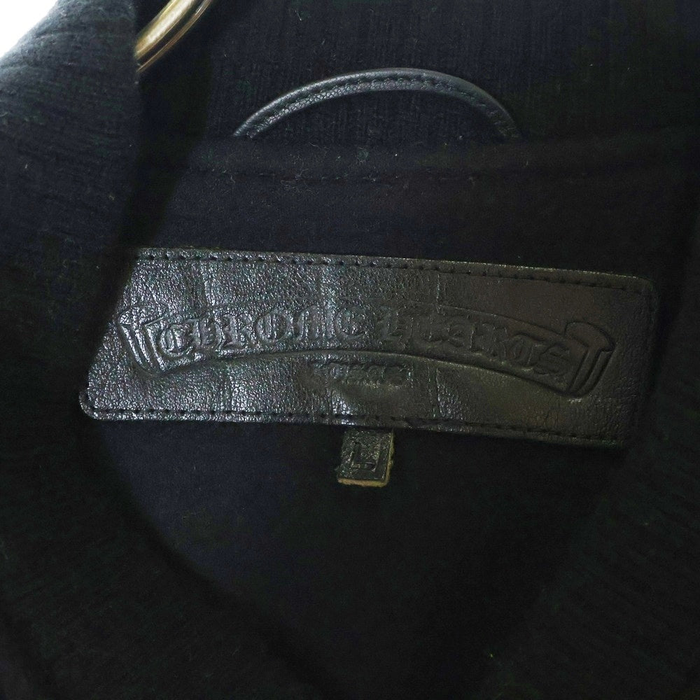 CHROME HEARTS(クロムハーツ) LETTERMAN レターマン CHマルチレザーパッチレザースリーブブルゾン ジャケット ブラック/シルバー