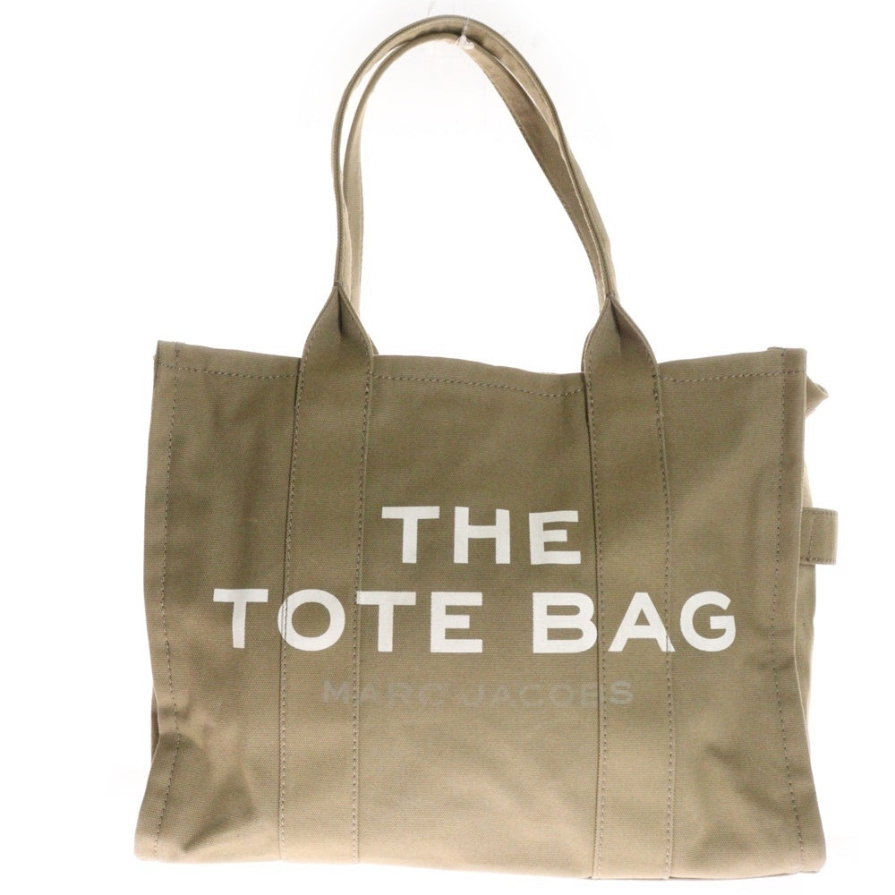 MARC JACOBS(マークジェイコブス) THE TOTE BAG ロゴプリント キャンバス トートバッグ カーキ