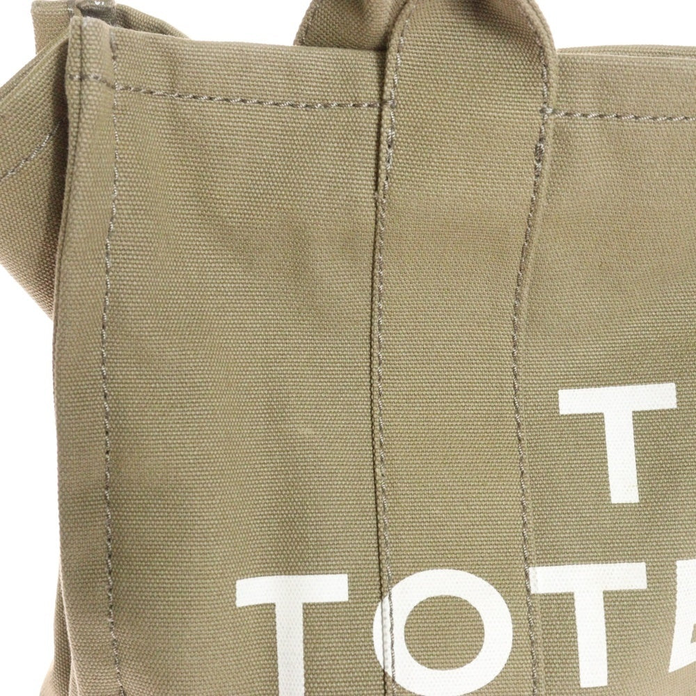 MARC JACOBS(マークジェイコブス) THE TOTE BAG ロゴプリント キャンバス トートバッグ カーキ