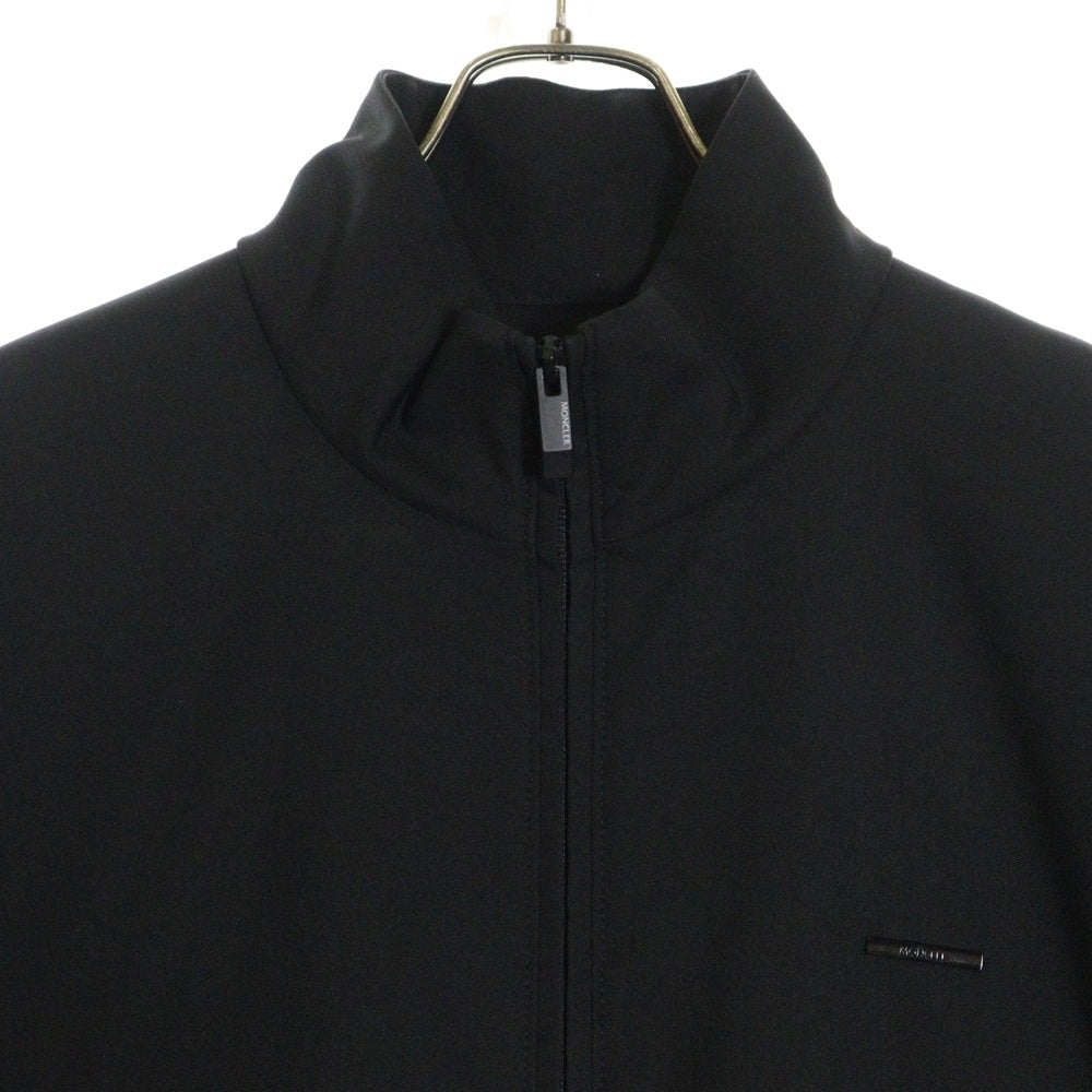 MONCLER(モンクレール) 24AW BRENTEI GIUBBOTTO ロゴプレート ジップアップ トラックジャケット ブラック J20911A00060 5976O
