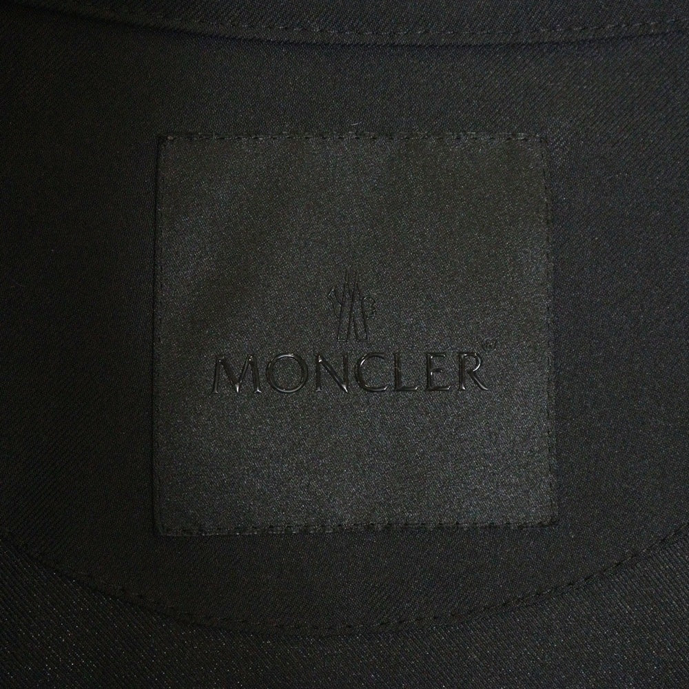 MONCLER(モンクレール) 24AW BRENTEI GIUBBOTTO ロゴプレート ジップアップ トラックジャケット ブラック J20911A00060 5976O