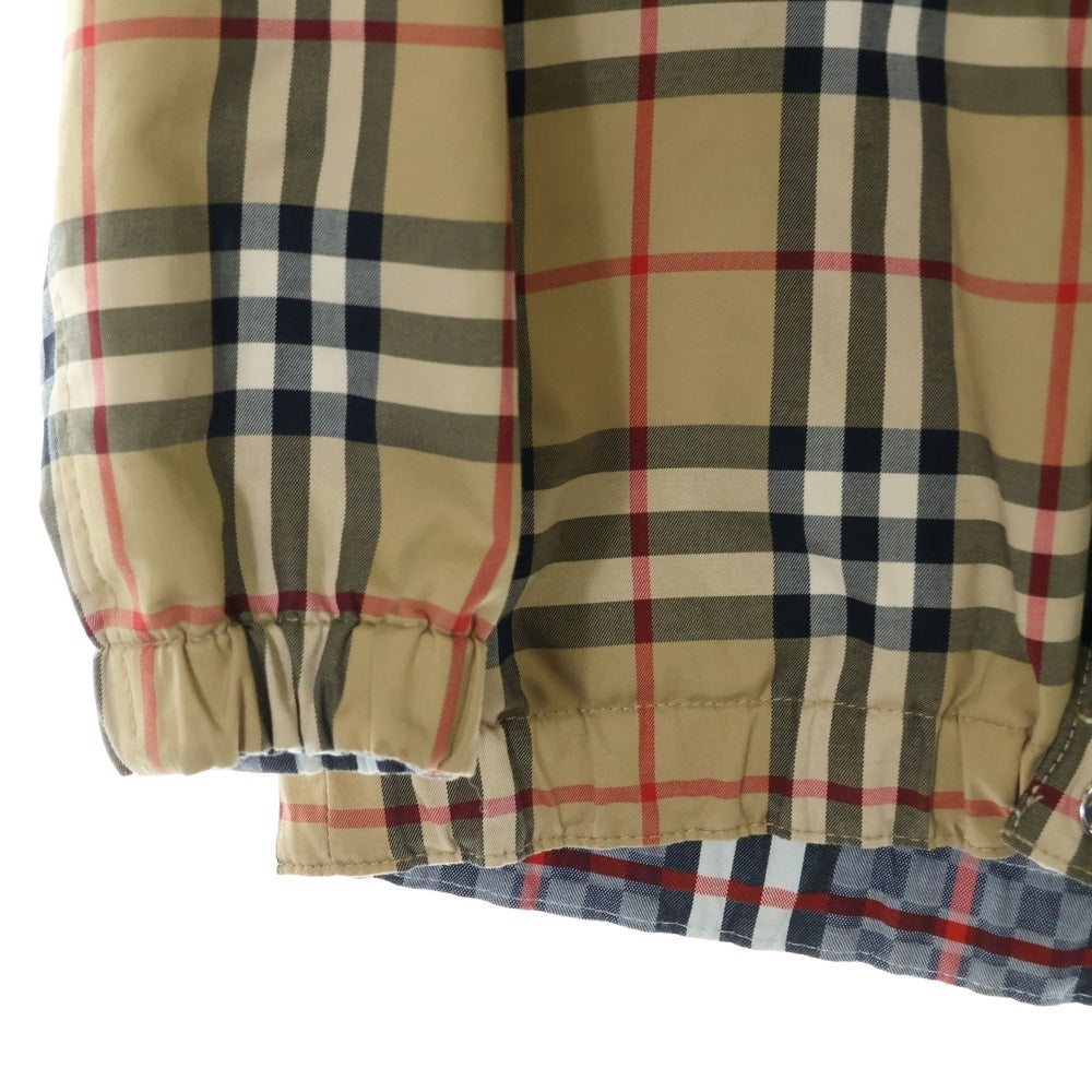 BURBERRY(バーバリー) ノヴァチェック コットン フーデッド リバーシブルジャケット ベージュ キッズ 8047917