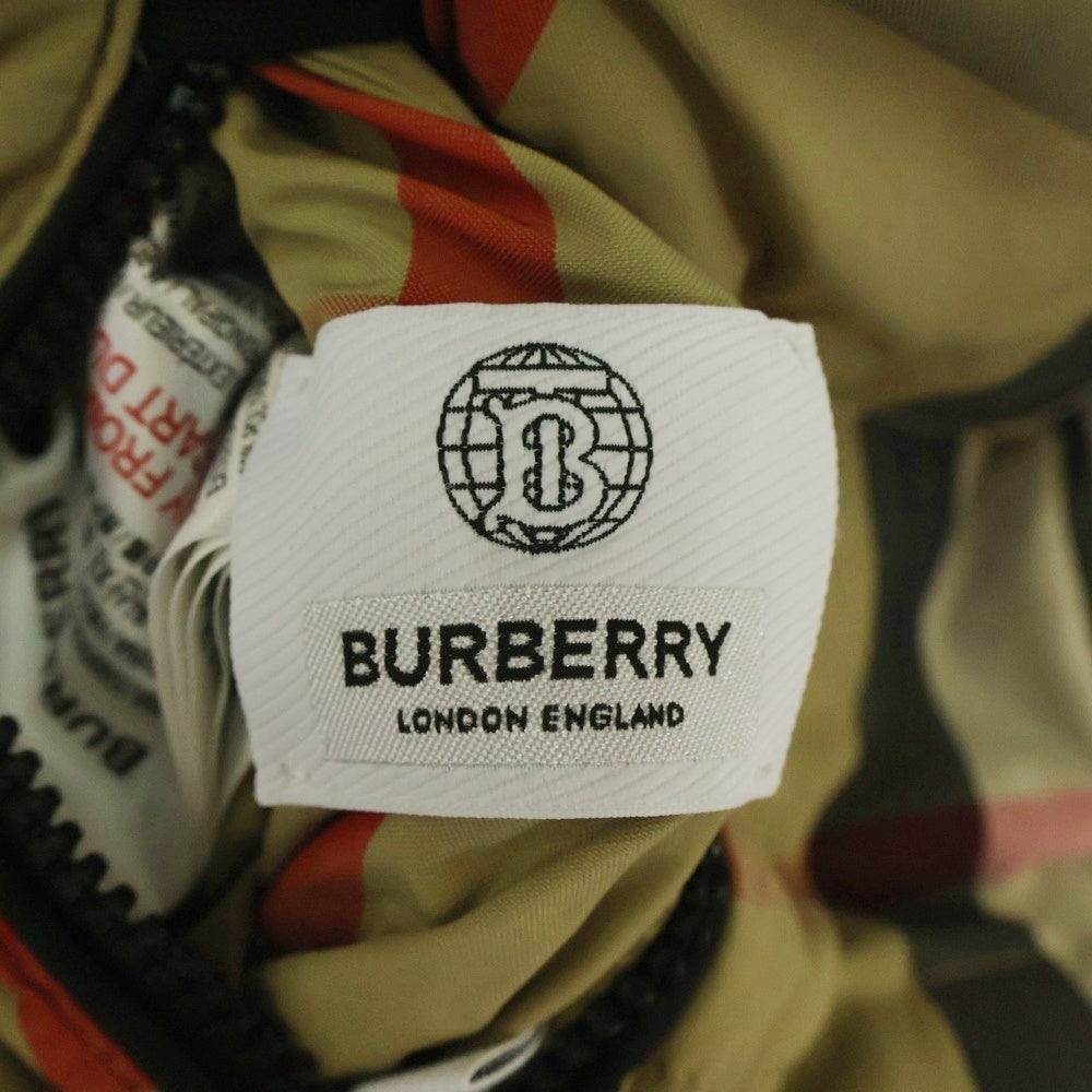 BURBERRY(バーバリー) ハウスチェック ナイロン リバーシブル ダウンジャケット ベージュ/ブラック キッズ 8046023