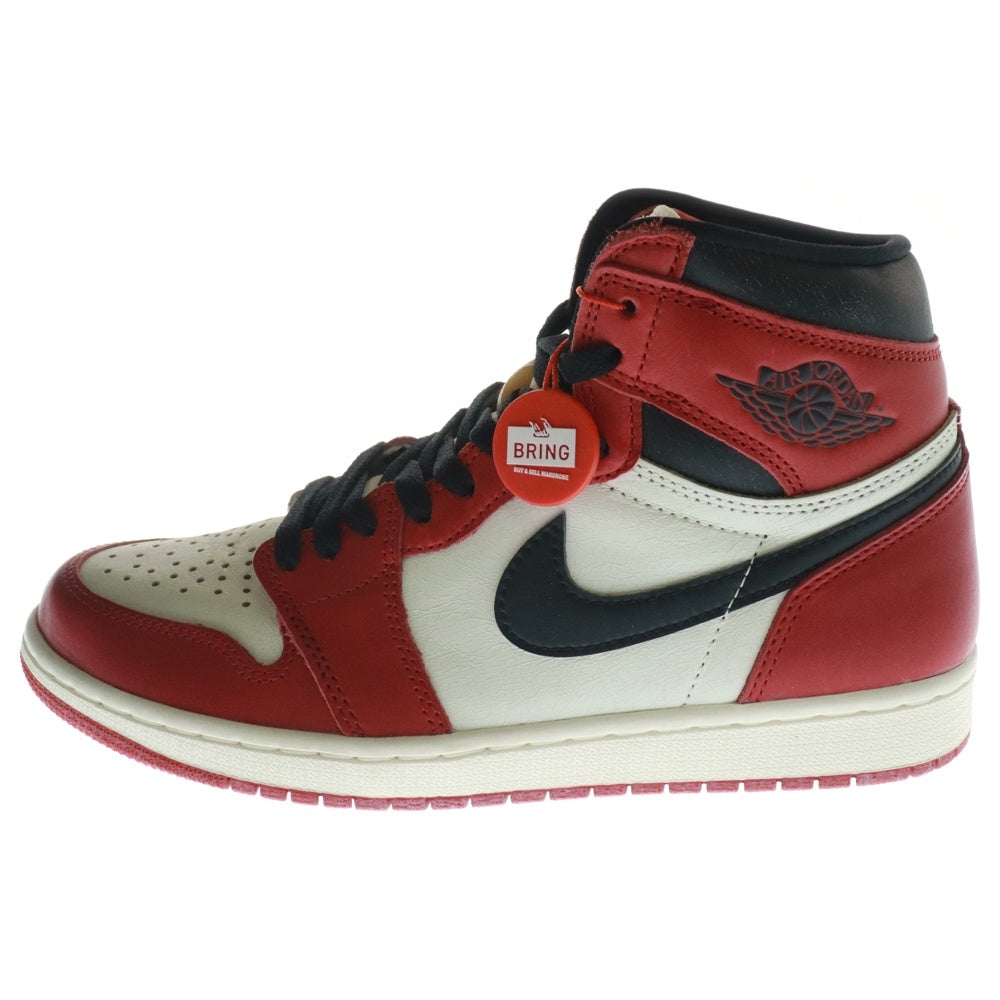 NIKE(ナイキ) AIR JORDAN 1 LOST&FOUND エアジョーダン1 ロスト&ファウンド シカゴ ハイカットスニーカー ホワイト/レッド US9/27cm DZ5485-612