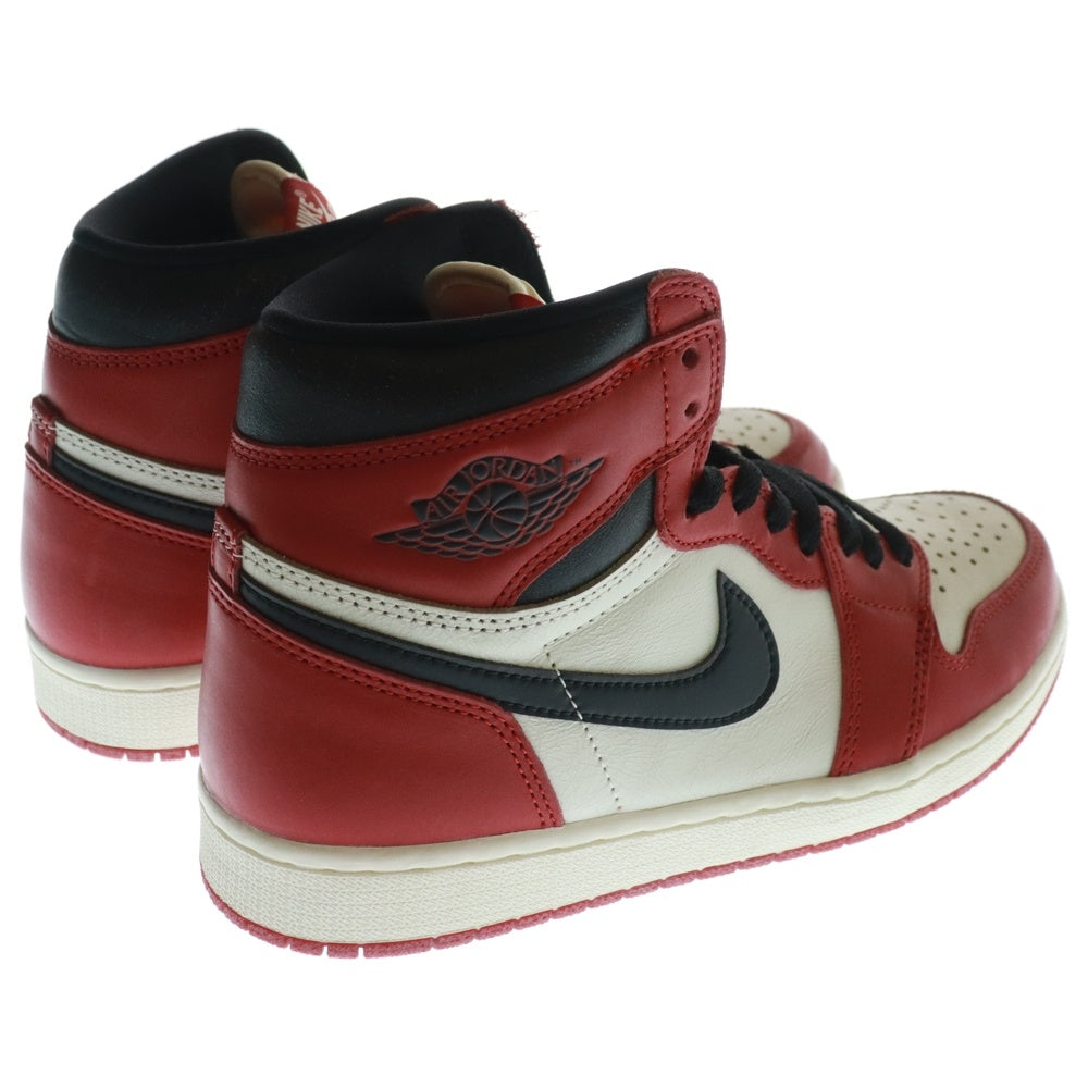 NIKE(ナイキ) AIR JORDAN 1 LOST&FOUND エアジョーダン1 ロスト&ファウンド シカゴ ハイカットスニーカー ホワイト/レッド US9/27cm DZ5485-612