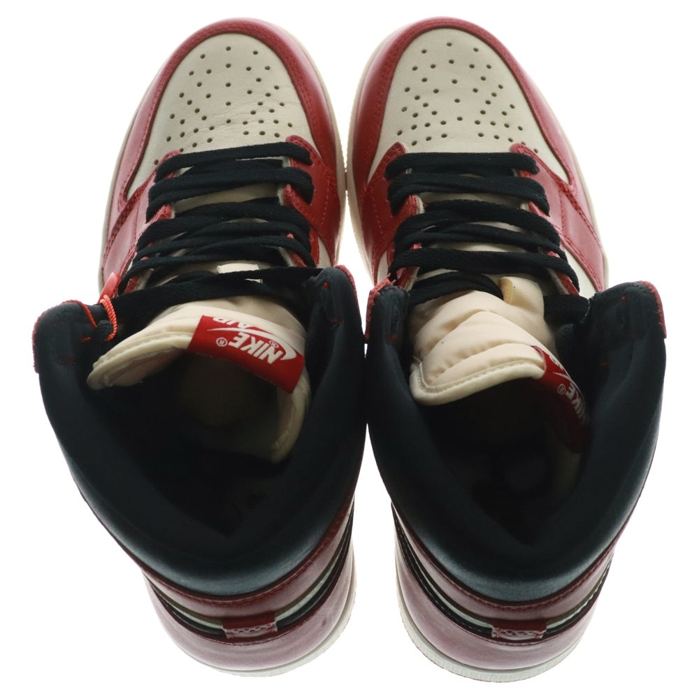 NIKE(ナイキ) AIR JORDAN 1 LOST&FOUND エアジョーダン1 ロスト&ファウンド シカゴ ハイカットスニーカー ホワイト/レッド US9/27cm DZ5485-612